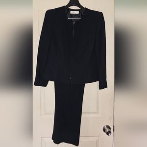 Tahari Black Pantsuit